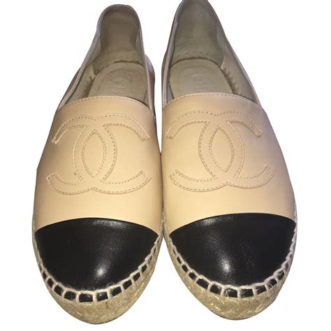 beige chanel sandals|chanel espadrilles size 10.